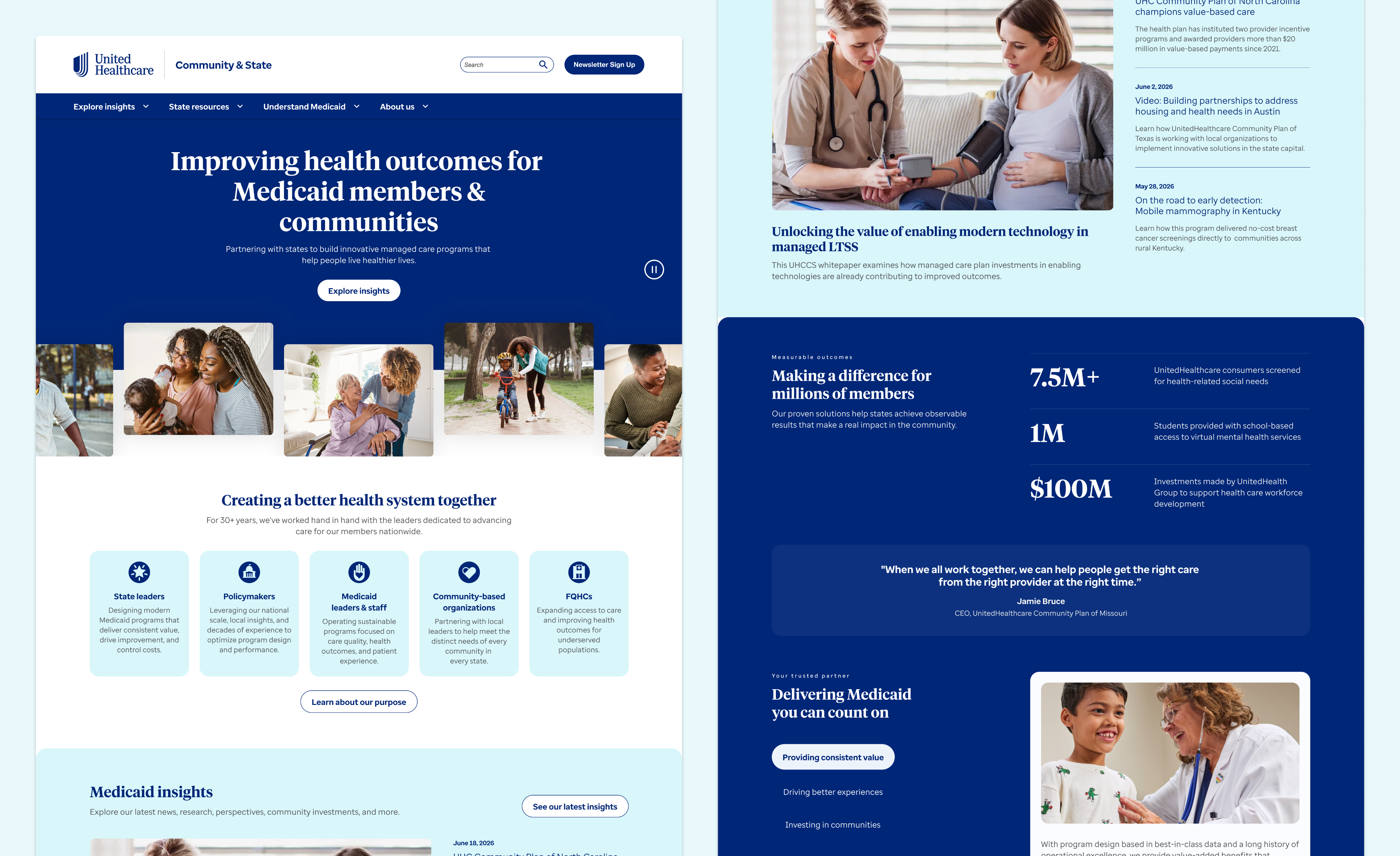 Homepage redesign